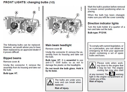 Car bulb change
