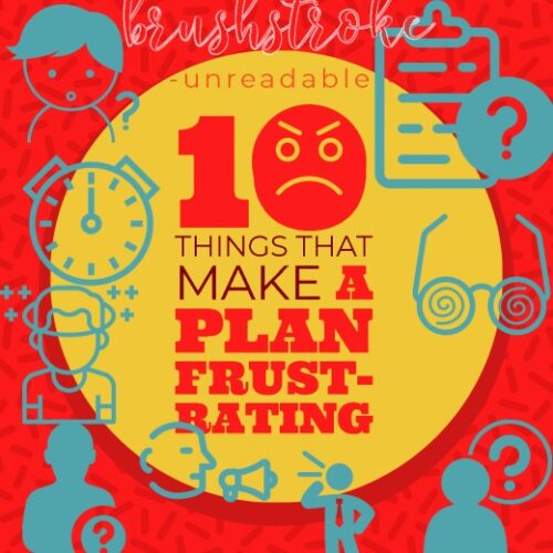 Avoid the plans that cause frustration