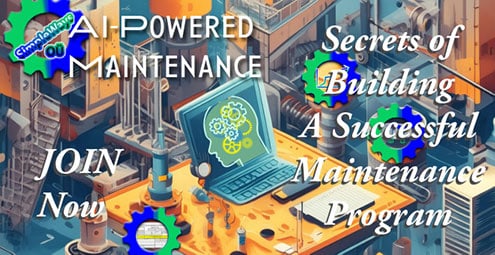 https://www.udemy.com/course/secrets-of-building-a-maintenance-program/?referralCode=7C77F4F1DAA4963E1F61